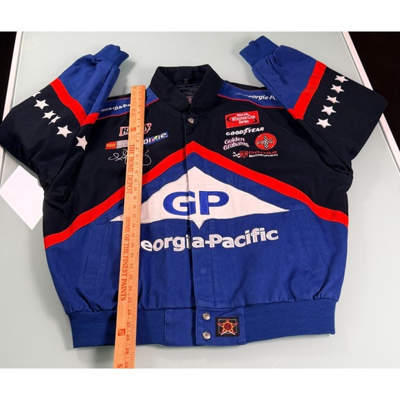 VTG NASCAR Kyle Petty #45 Racing Jacket Size XL Embroidered Sponsor Logos - Picture 12 of 16